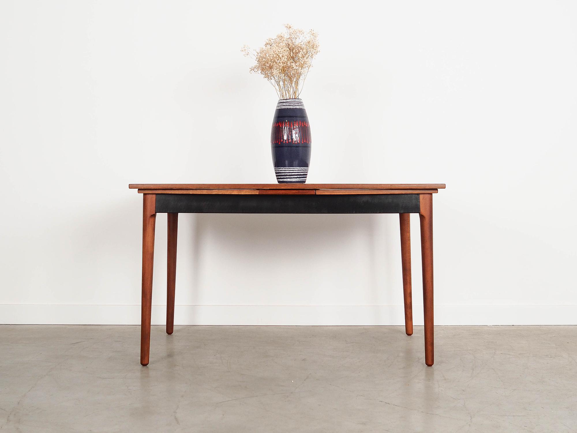 Walnut table Brown 1970s 1