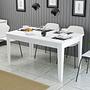Milan Dining Table White 145cm x 75cm 0