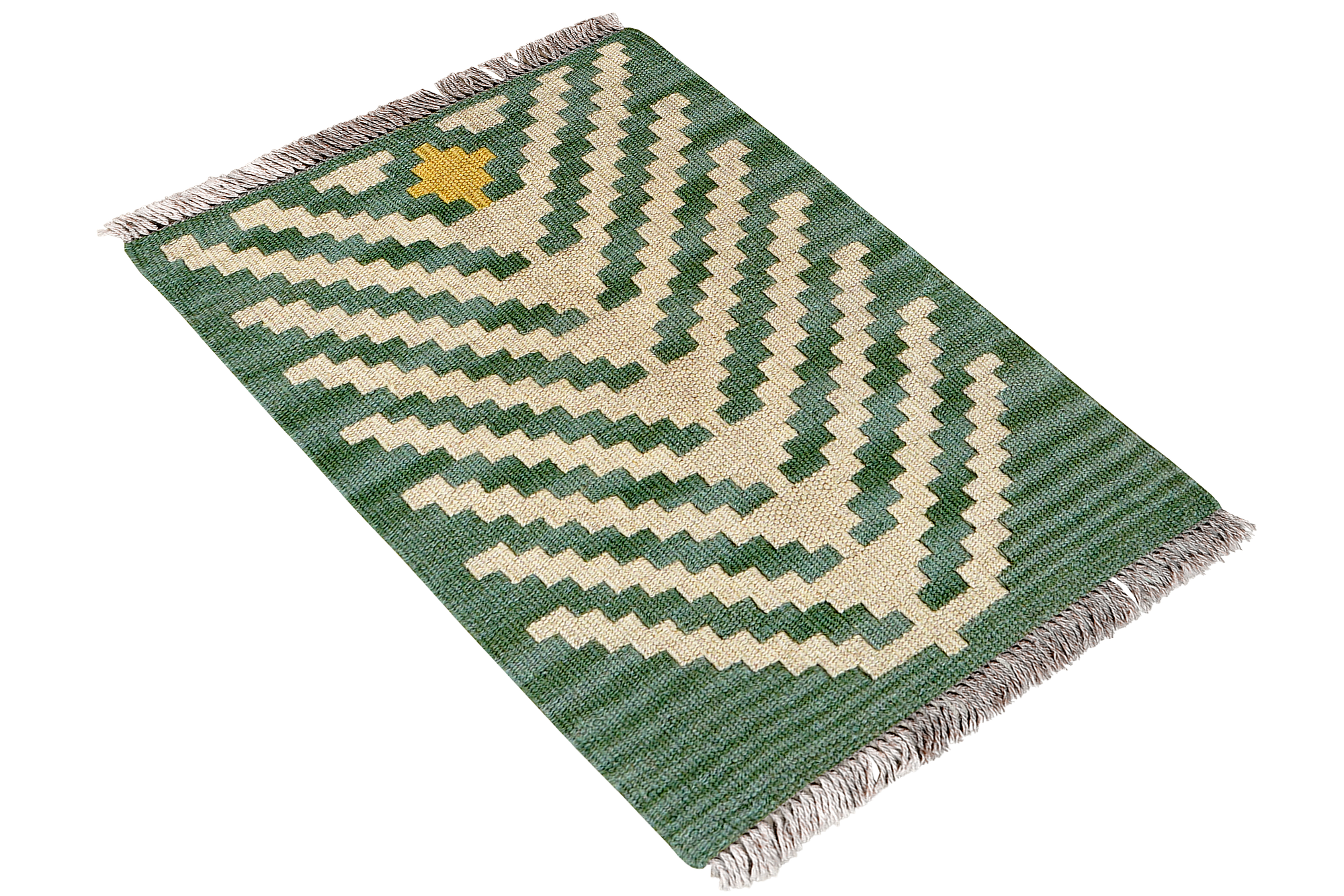 Kilim Gashgai Teppich Wolle Grün 2