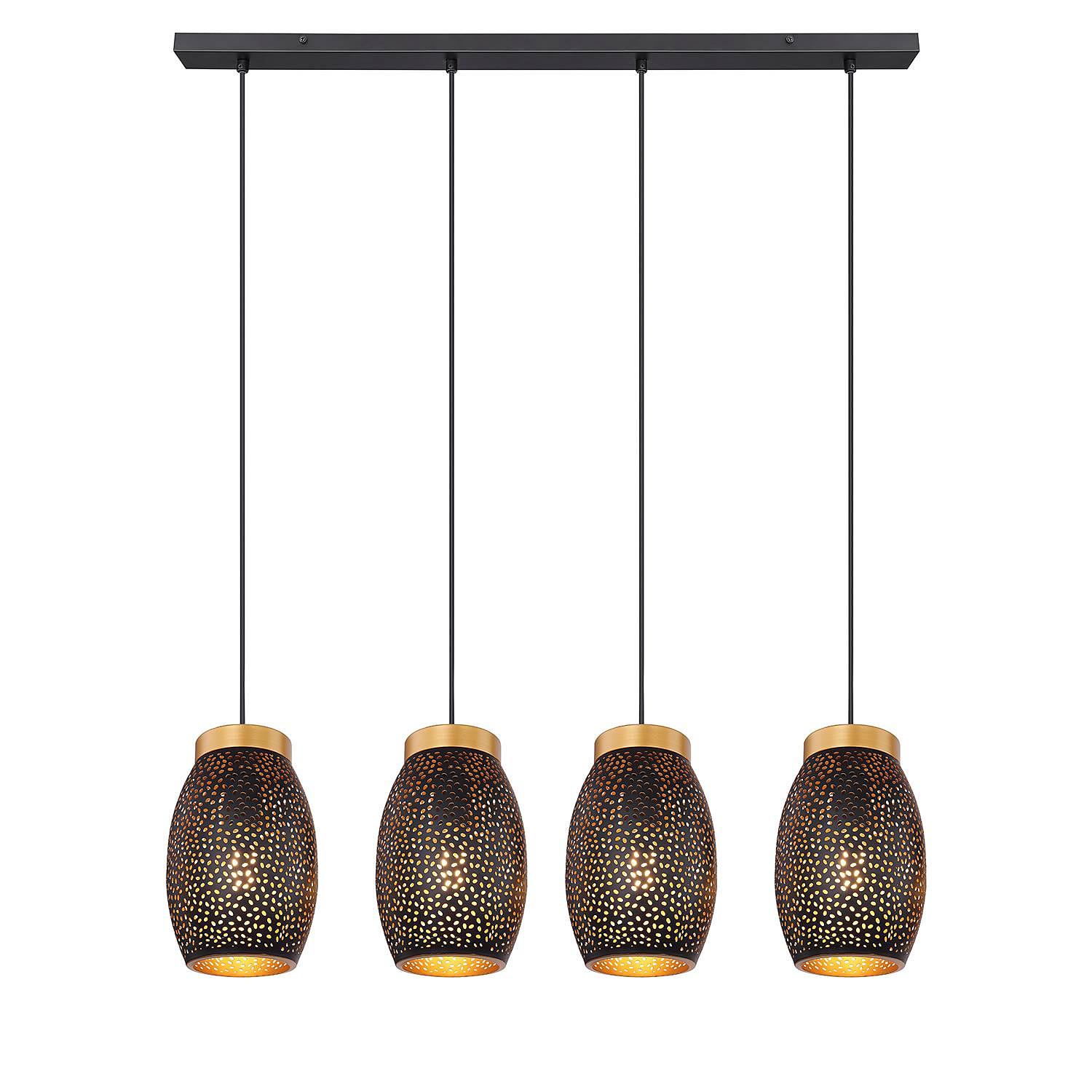 Pendant lamp Narri Iron 4-light 1