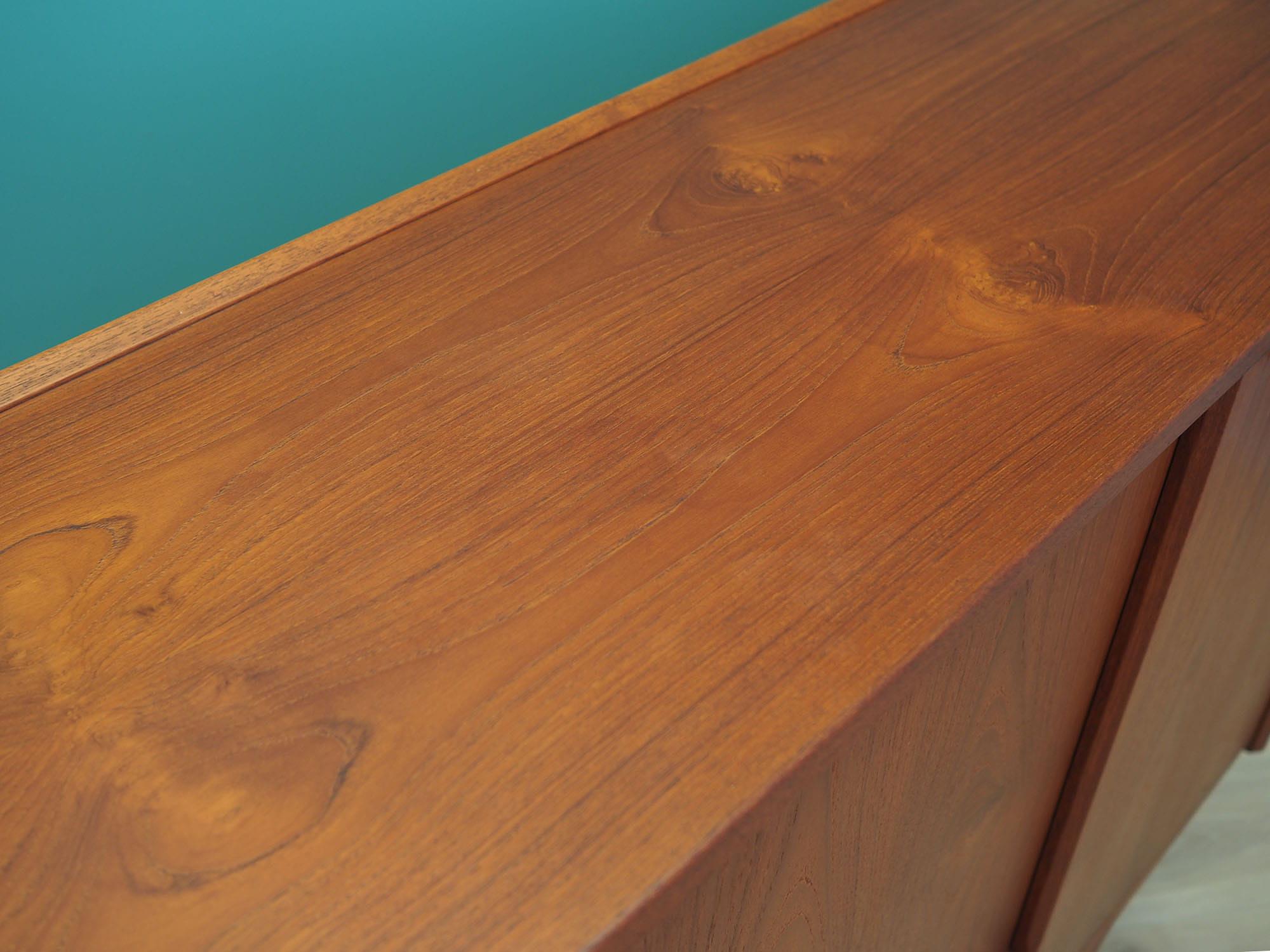Vintage Highboard Holz Braun 1960er Jahre 12