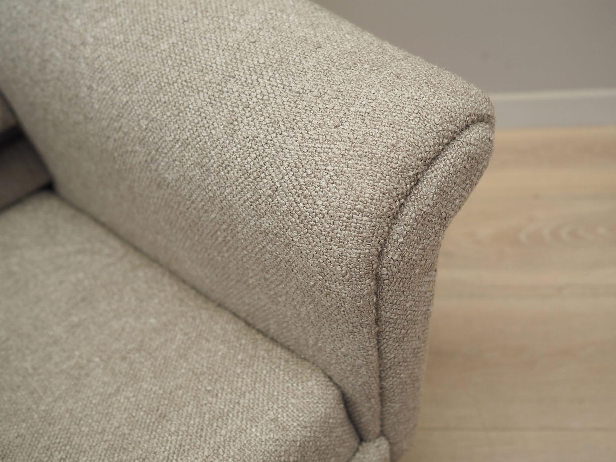 Vintage armchair Teak textile grey 1960s 12