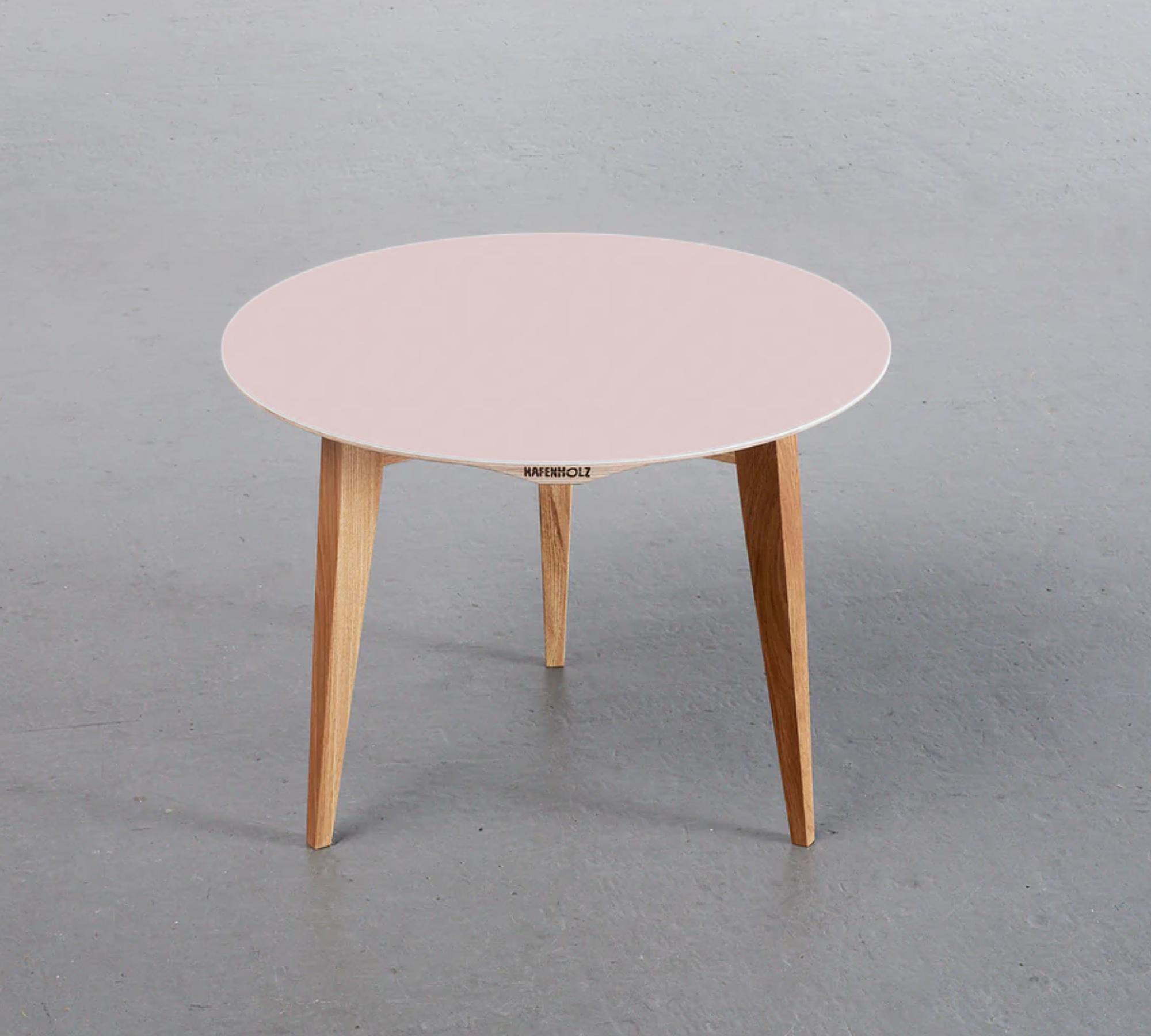 Beluga Couchtisch HPL Rosa Ø 57cm 0