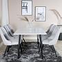 Polar Dining Table White Black 3