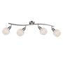 LED-Deckenleuchte Elliott III Klarglas Eisen 0