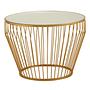 Avantis Gold Finish Tapered Design Beistelltisch
 2