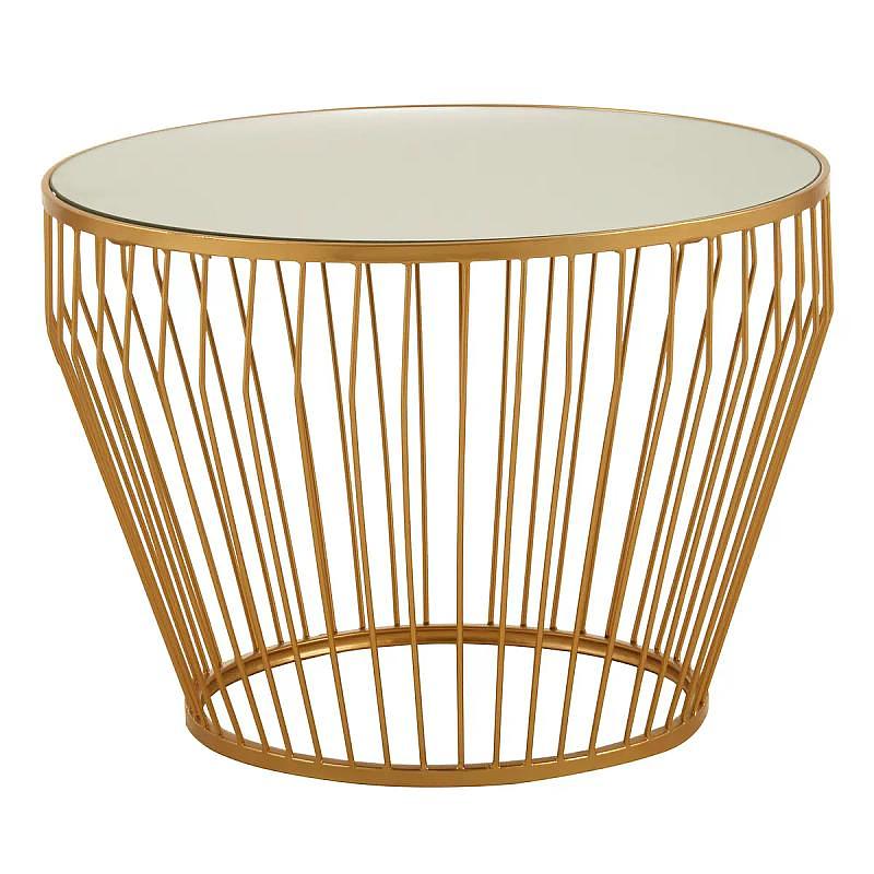 Avantis Gold Finish Tapered Design Beistelltisch
 2