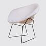 Bertoia Diamond Chair Schwarz & Creme 0
