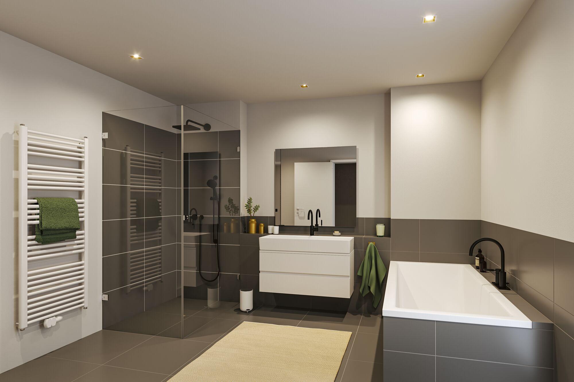 3x Recessed spotlight Cole Coin Square Gold 4