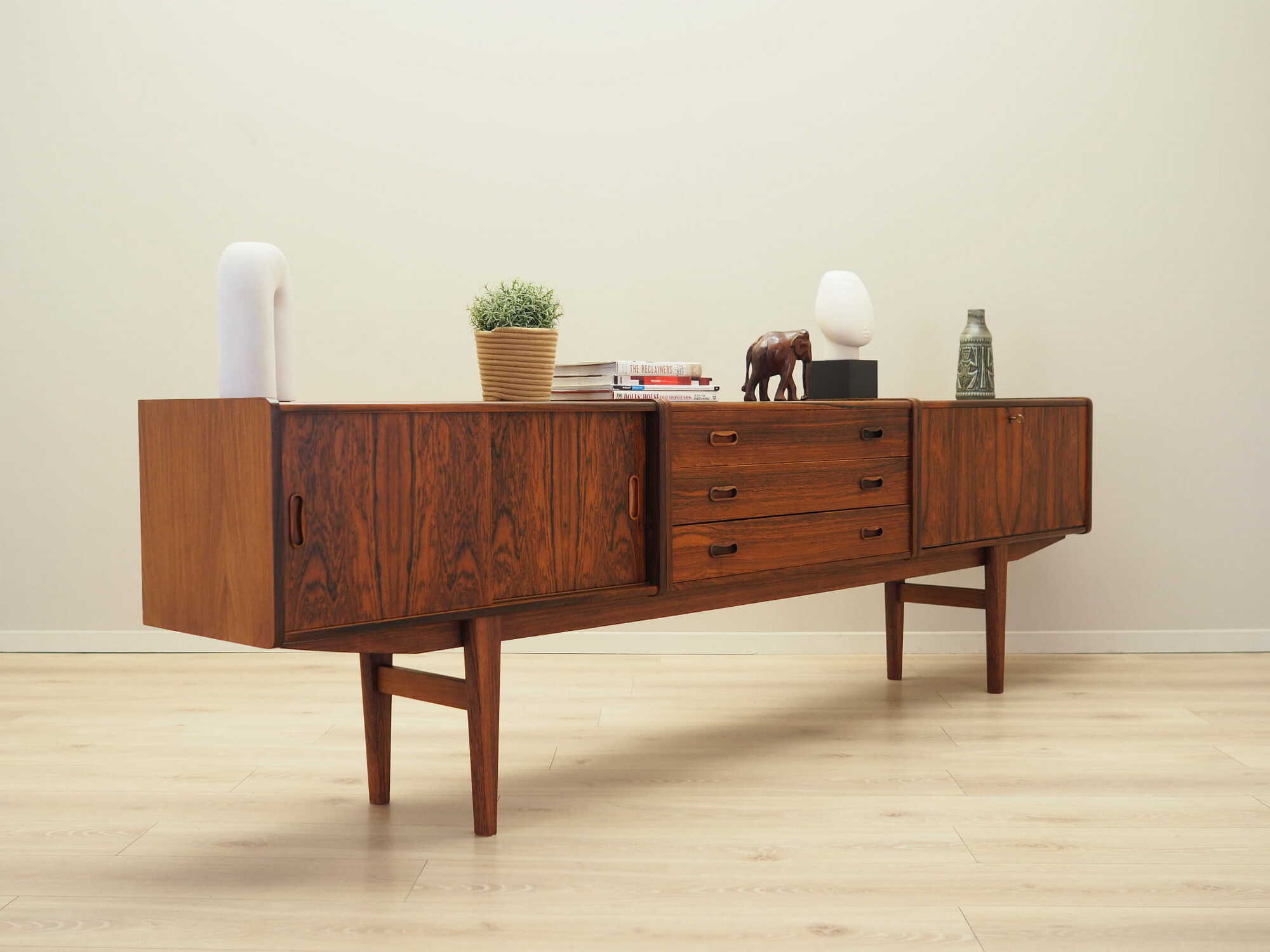 Vintage Sideboard Palisanderholz Braun 1970er Jahre 5