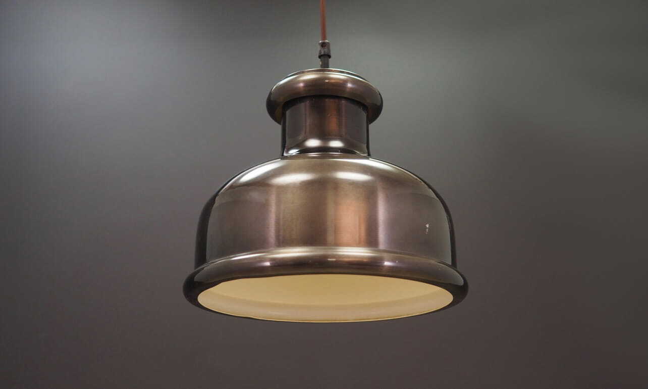 Vintage pendant lamp metallic colors 1970s 3