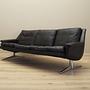 Sofa Leder Braun 1970er Jahre 2