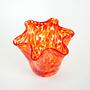 Glass vase 1970s Orange 3