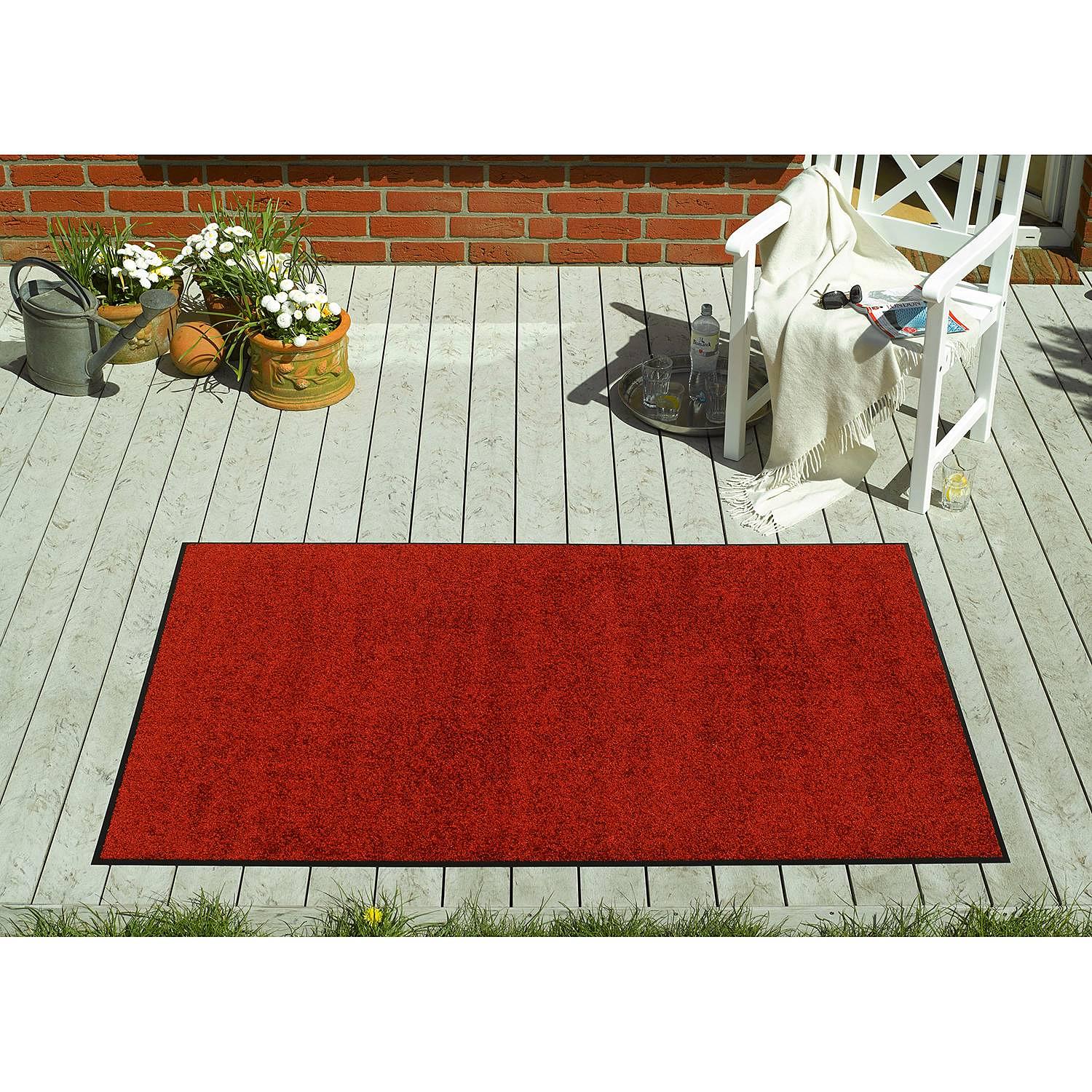 Wash & Clean Foot and Clean Run Mat Red 40 x 60 cm 2