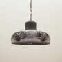 Vintage Pendant Lamp Ceramic Grey 1960s 1