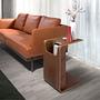 Rectangular corner table walnut 2110 2