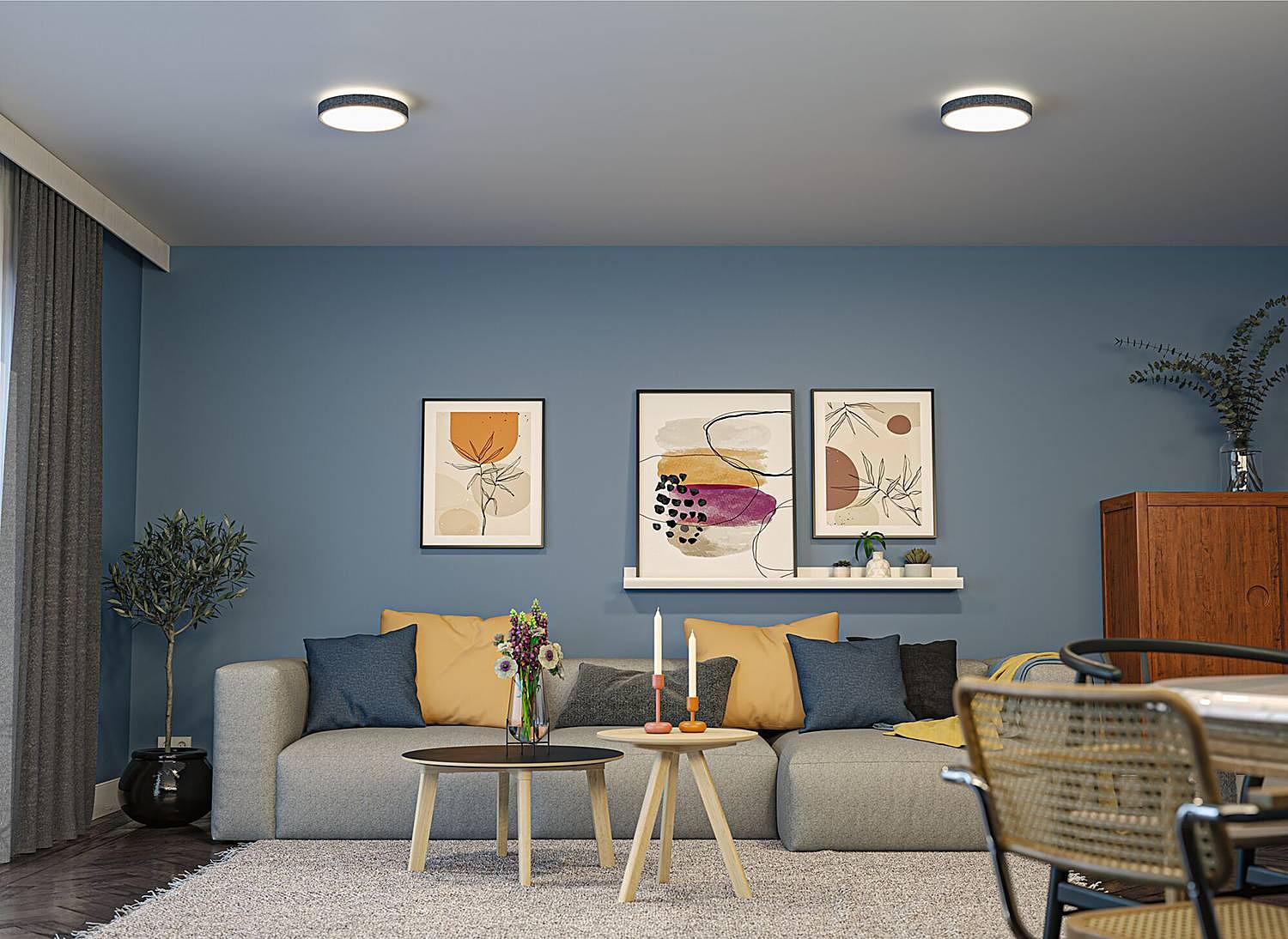 Cosara Typ B LED-Deckenleuchte Kunststoff Grau 3