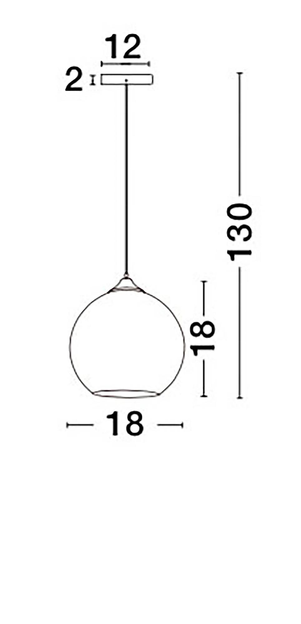 1-Flammig Blaze Pendelleuchte Aluminium Ø18cm 1