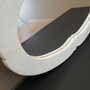 Vintage Mirror Pine White 1960s 8