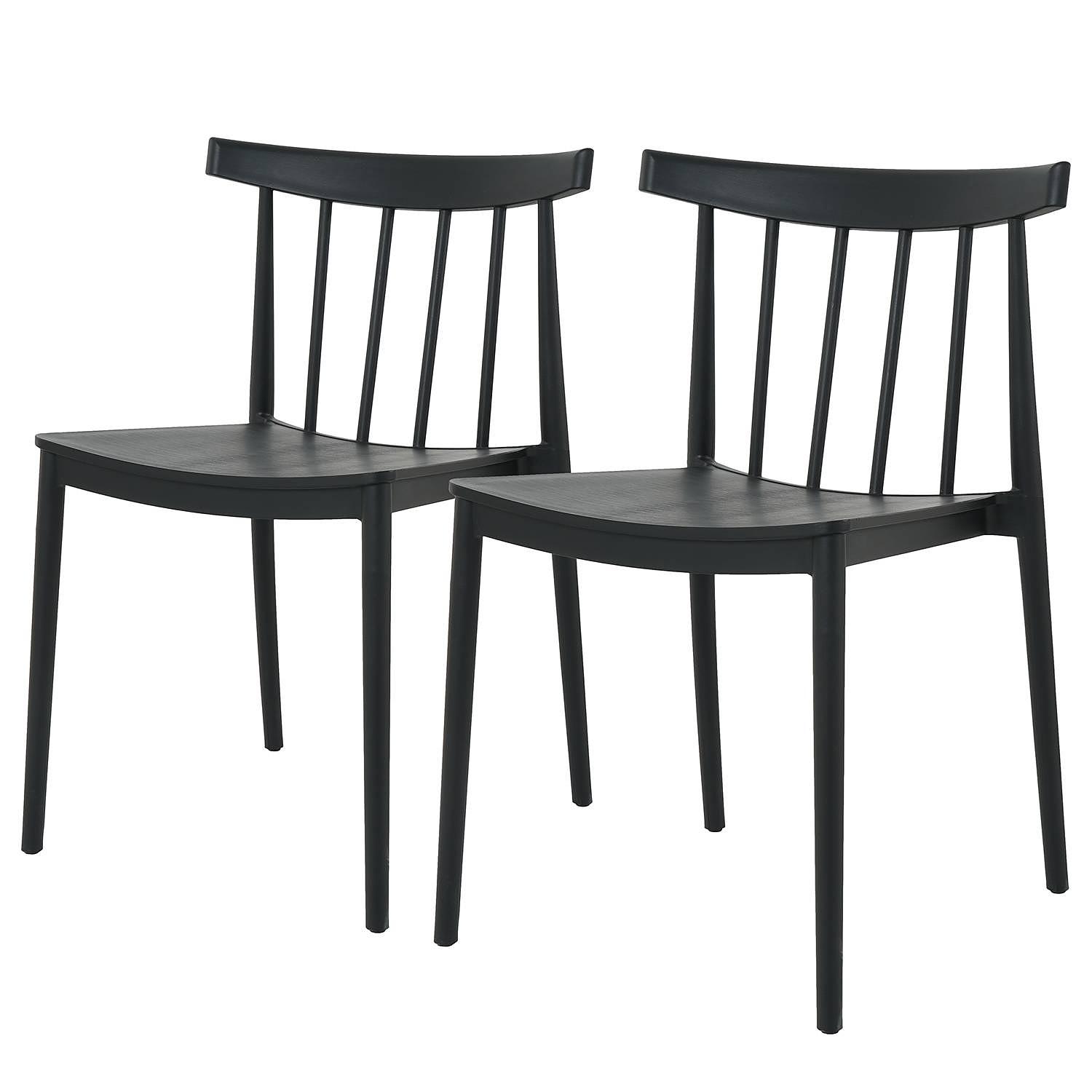 2x Esszimmerstuhl Mattas Schwarz 1