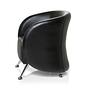 ST. LUCIA Office Chair Faux Leather Black 7