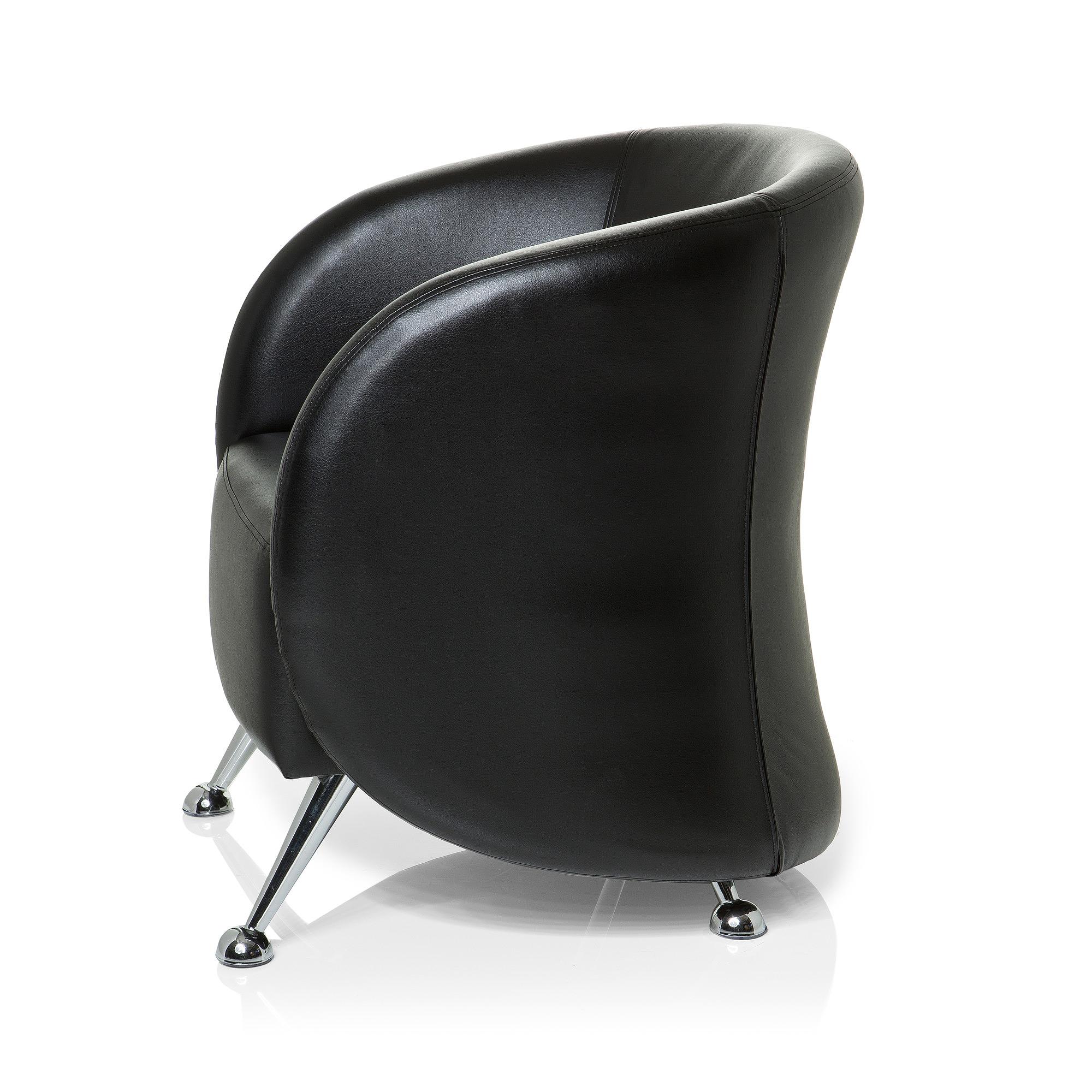 ST. LUCIA Office Chair Faux Leather Black 7