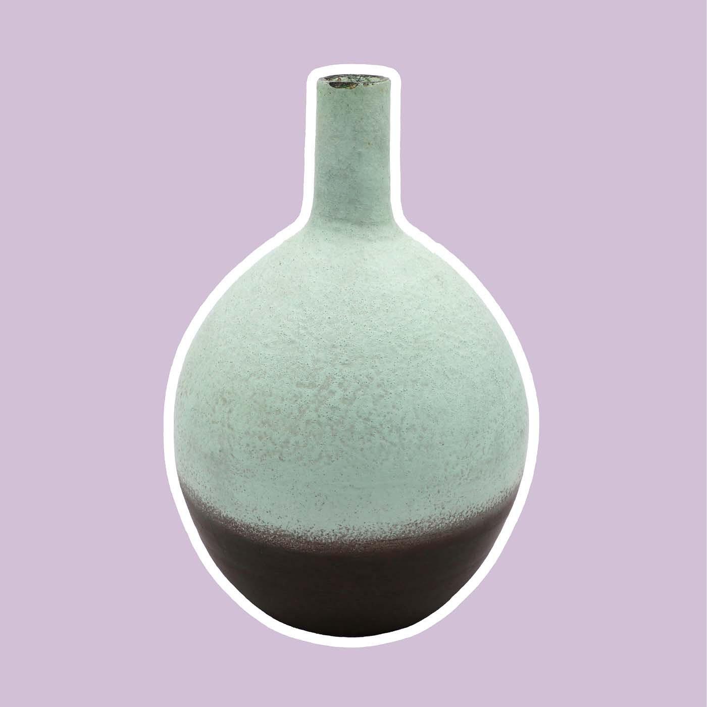 Vintage Lava Vase Keramik 1960er Jahre 0