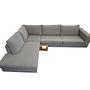 Indivi Sofa Chaise Lounge Left Napoli Fabric 2250 Silver Grey 1