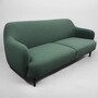 Lupo Sofa 3-Sitzer Eschenholz Orleans 59 Dunkelgrün 1