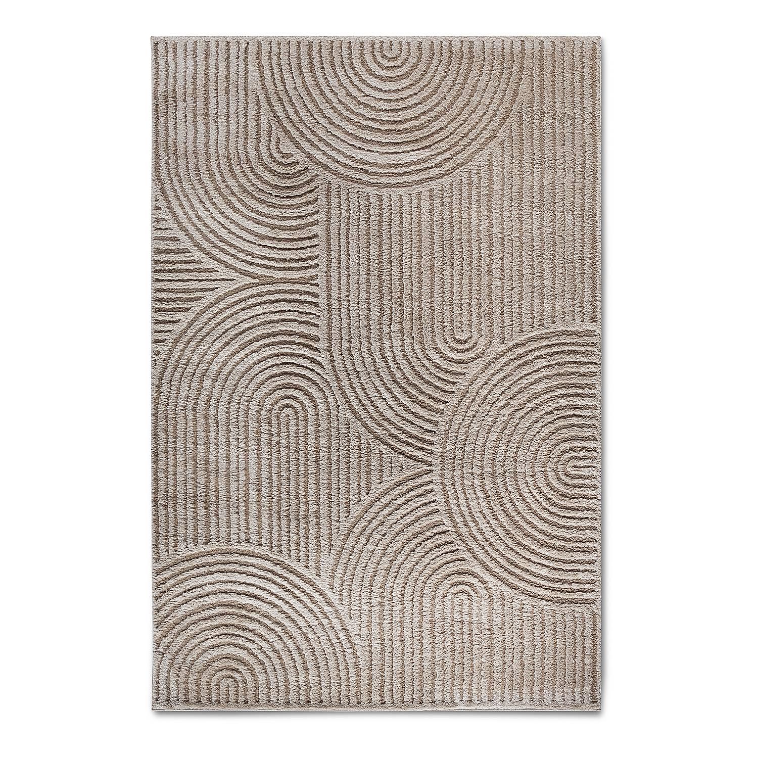 Chappe Hochflorteppich Beige 80 x 120 cm 2