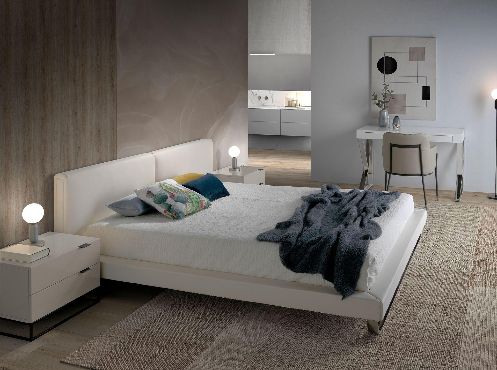 ANGEL CERDÁ Bedside table in grey wood and black steel 2