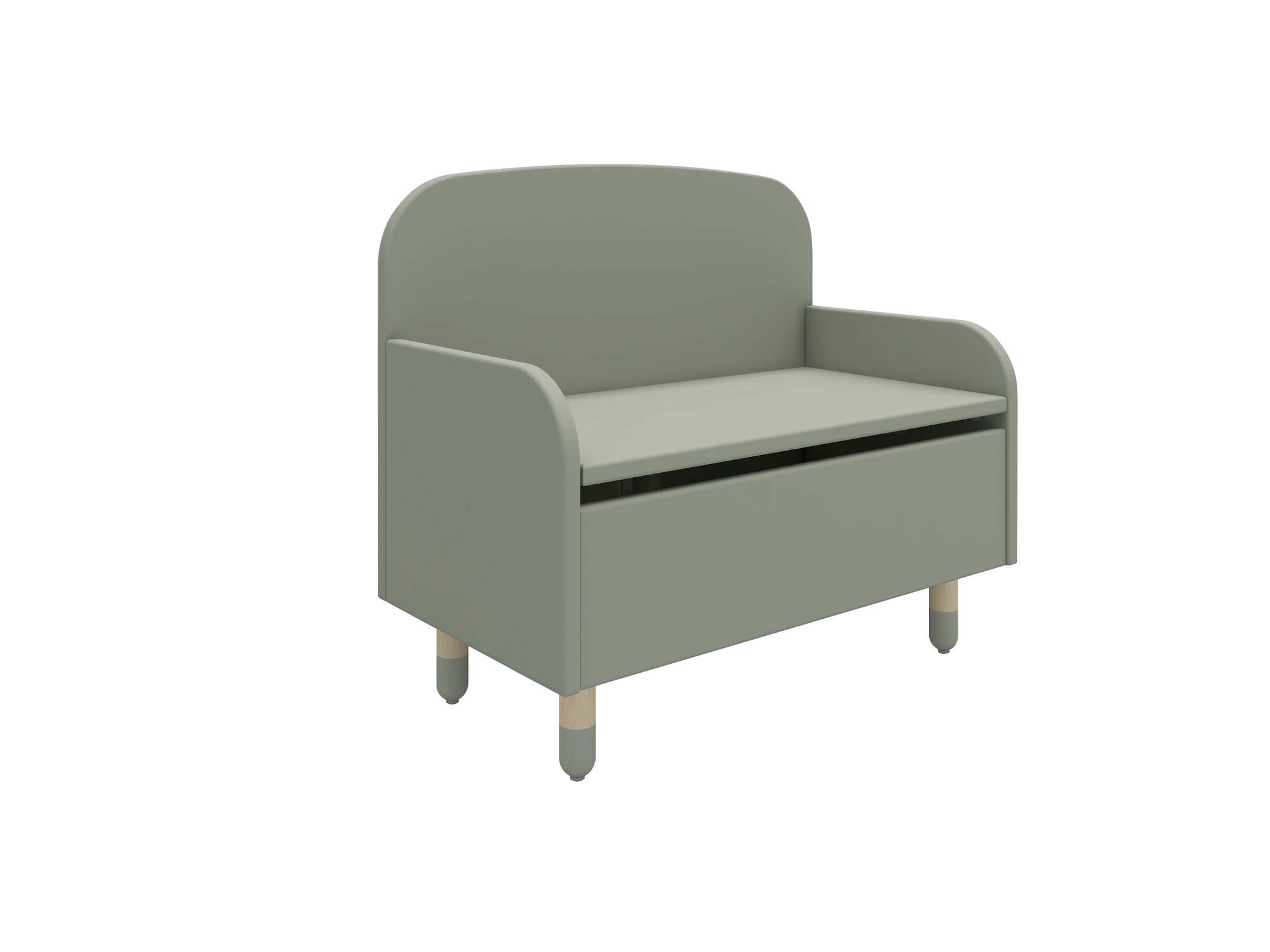 Dots Kinder Aufbewahrungsbank Eschenholz Grün 4