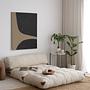 Sofa bed 2-seater cream 1