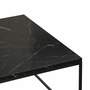 Couchtisch Marmor Dekor Metalll Schwarz 3