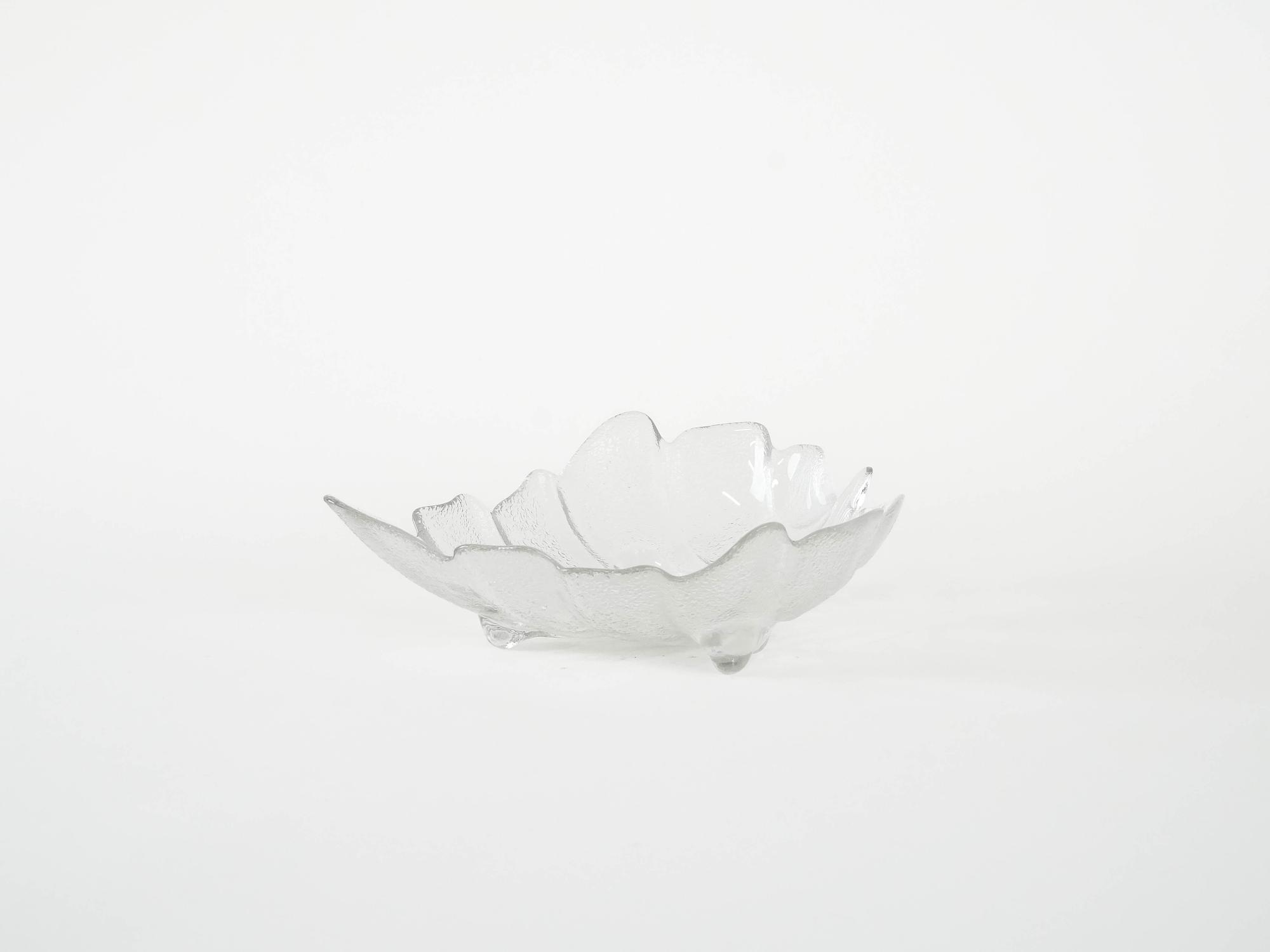 Glass bowl Transparent 1970s 3