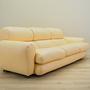 Sofa Leder Creme 1960er Jahre 8