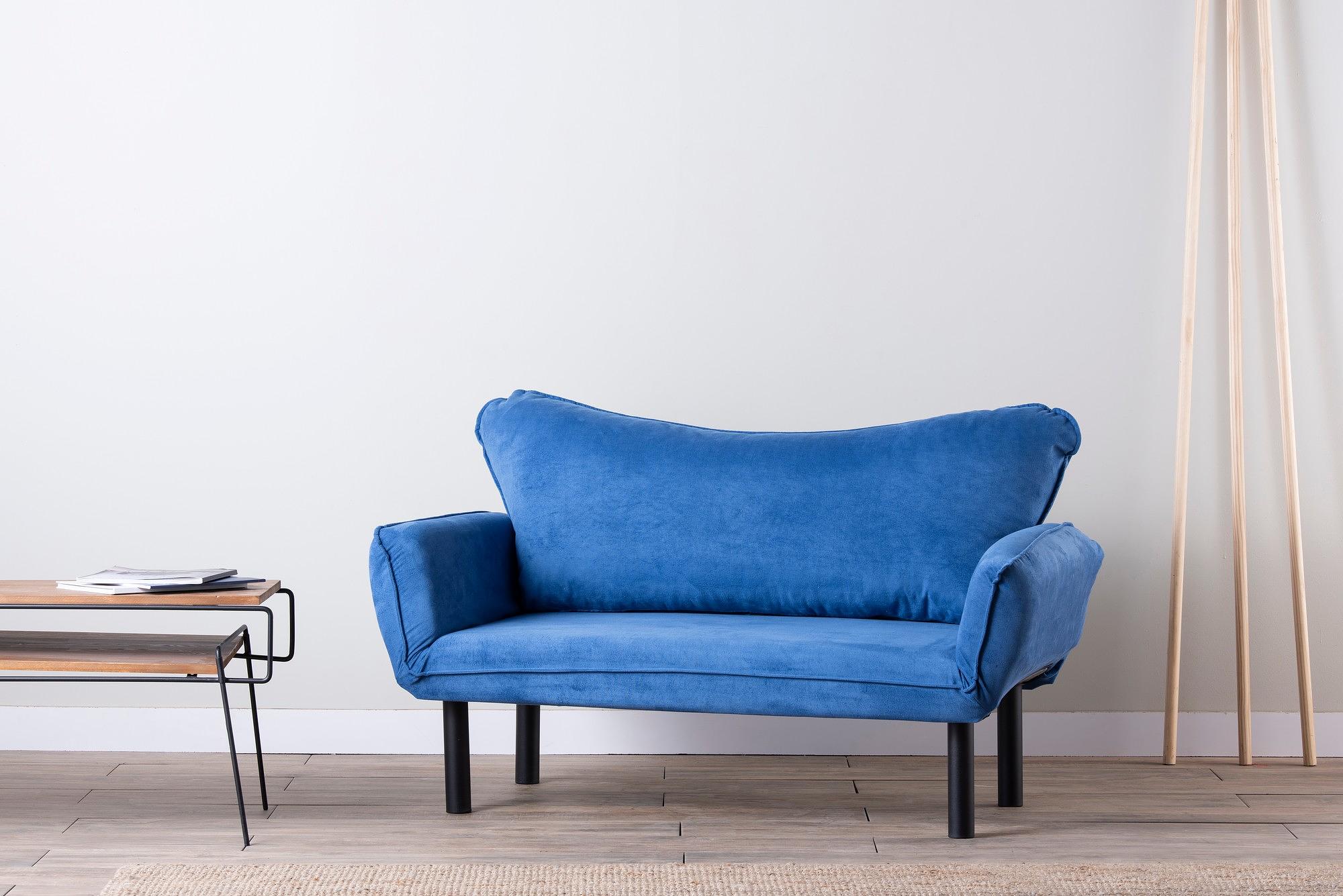 Chatto Schlafsofa 2-Sitzer Blau 1