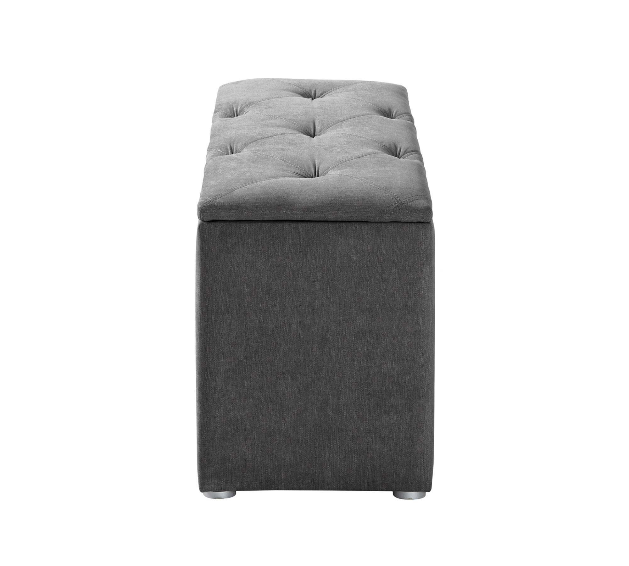 Betttruhe Velours Anthrazit 2