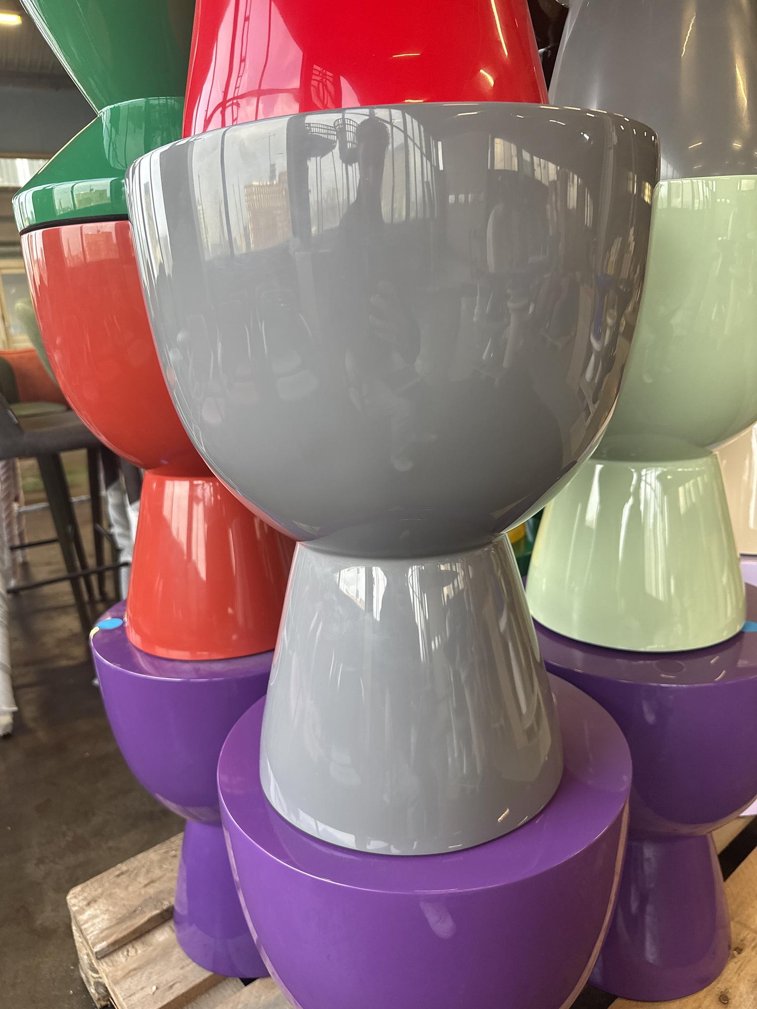 Tip Tap Stool Gray 1