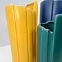 3x Flower vase Postmodern ceramics 1990s 2