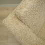 Poltrona Vintage Tessuto Legno Beige Anni '70 8