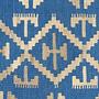 Kilim Gashgai Teppich Blau 3