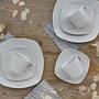 Amelie Coffee Service 18-piece Porcelain White  4