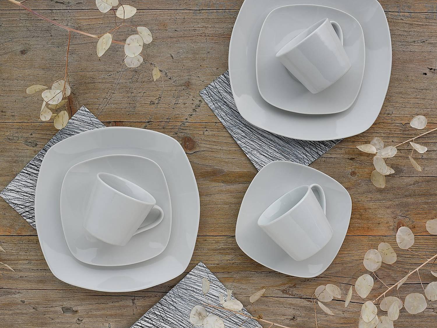 Amelie Coffee Service 18-piece Porcelain White  4