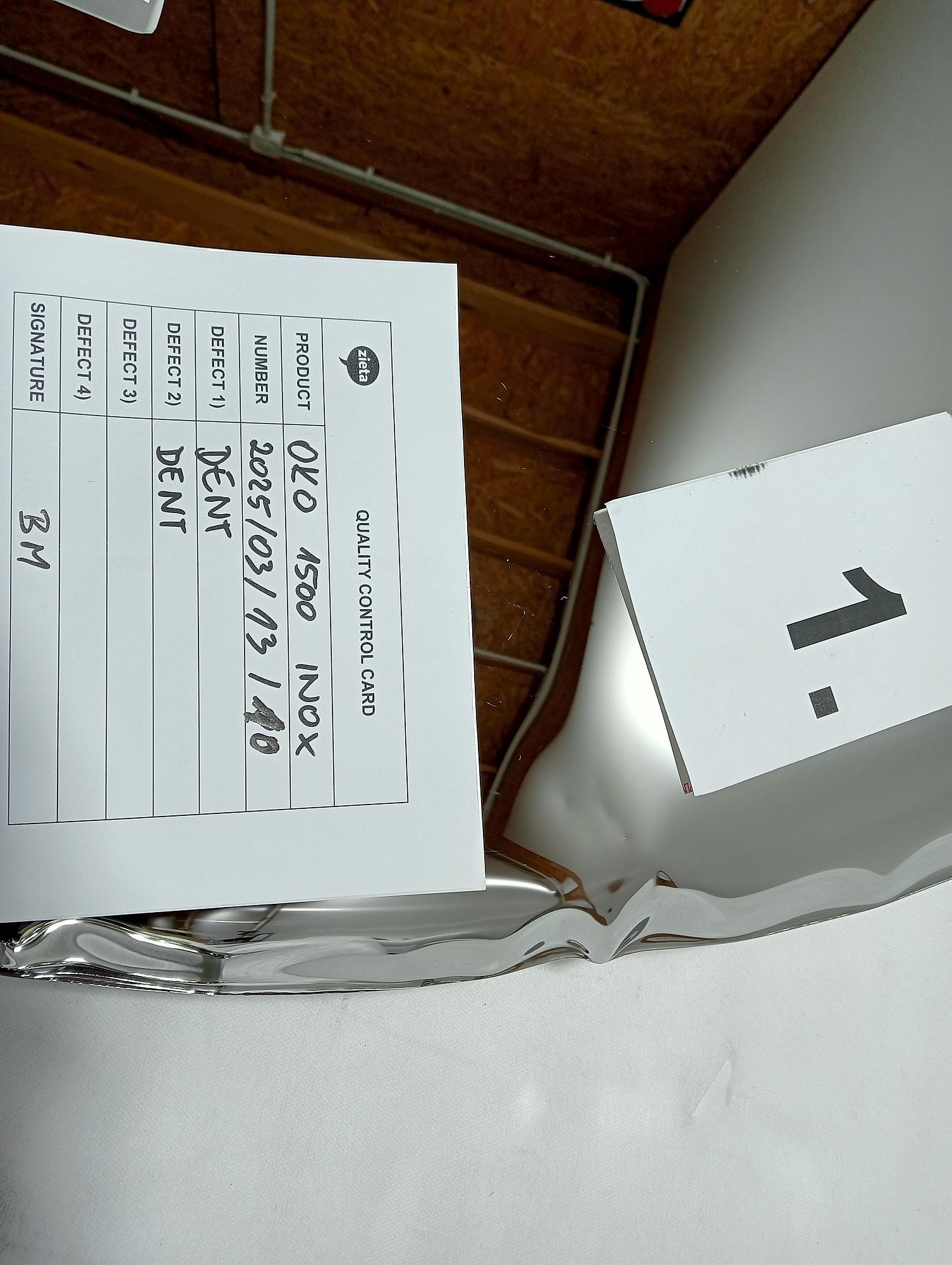 OKO Specchio 1500 Acciaio inossidabile Inox Lucidato Argento 4