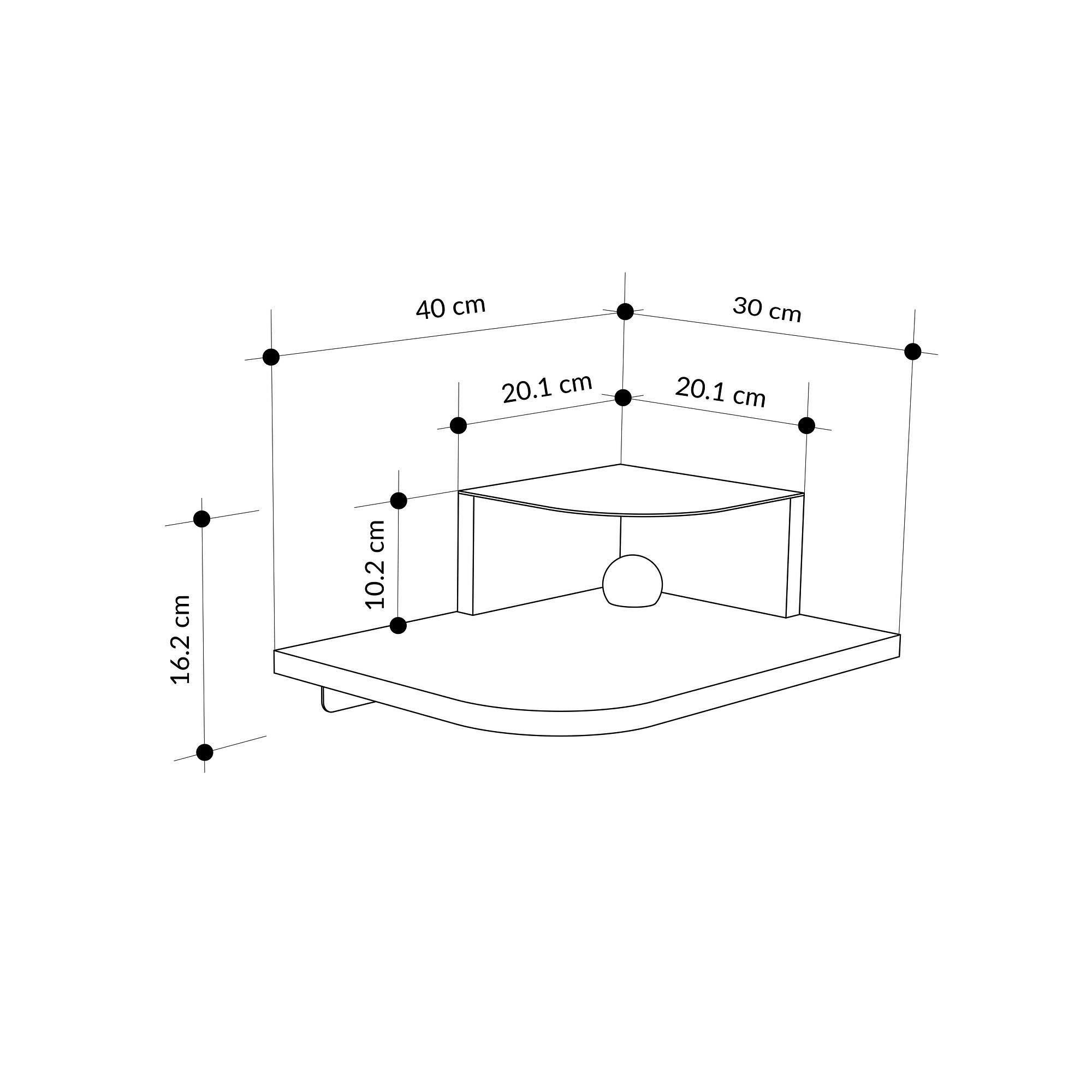 Luno Nachttisch Eichen-Optik Braun 5