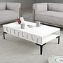 Lyon 32 Coffee table Wood veneer White Black 1