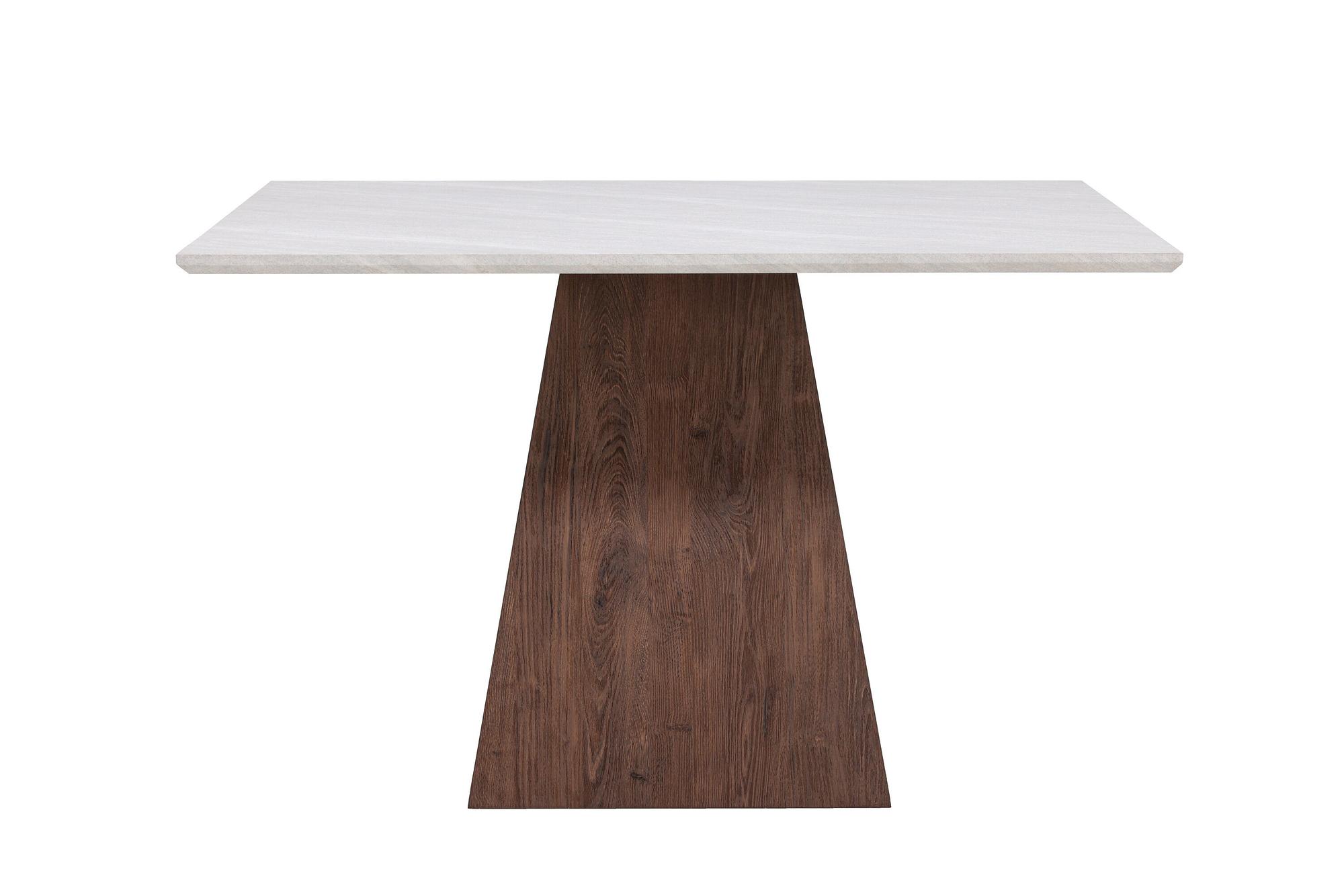 Cael Dining table MDF Mocha Stone look 120×120×75cm 0