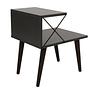 Cross bedside table wood veneer anthracite 0