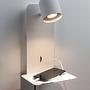 Wandleuchte Malena Aluminium Weiß 0